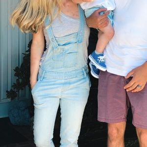 Free People Denim Overalls